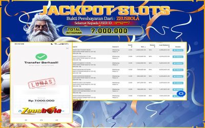 Bukti Kemenangan Member Setia Kami H**KI***7 Sebesar Rp 7.000.000 di Permainan Mahjong Ways 2
