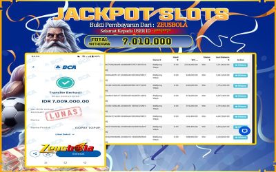 Bukti Kemenangan Member Setia Kami F**I**7* Sebesar Rp 7.010.000 di Permainan Mahjong Ways