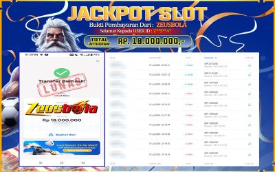Bukti Kemenangan Member Setia Kami ZS4* Sebesar Rp 18.000.000 di Permainan Starlight Princess 1000