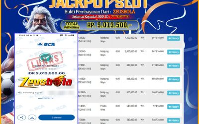Bukti Kemenangan Member Setia Kami 7*OFJ*S Sebesar Rp 9.013.500 di Permainan Mahjong Ways