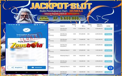 Bukti Kemenangan Member Setia Kami A***ETA***E Sebesar Rp 5.600.000 di Permainan PG